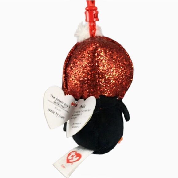 Ty Beanie Boos Gale the Penguin 2019 Christmas Plastic Key Clip Plush Clip On Pl - Picture 3 of 10